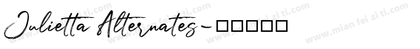 Julietta Alternates字体转换